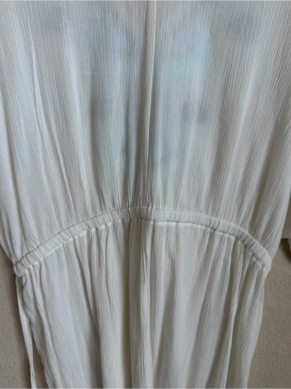 Kona Sol White Embroidered Tassel Swim Cover Up Dress Size M Boho Resort Wear - Picture 9 of 15